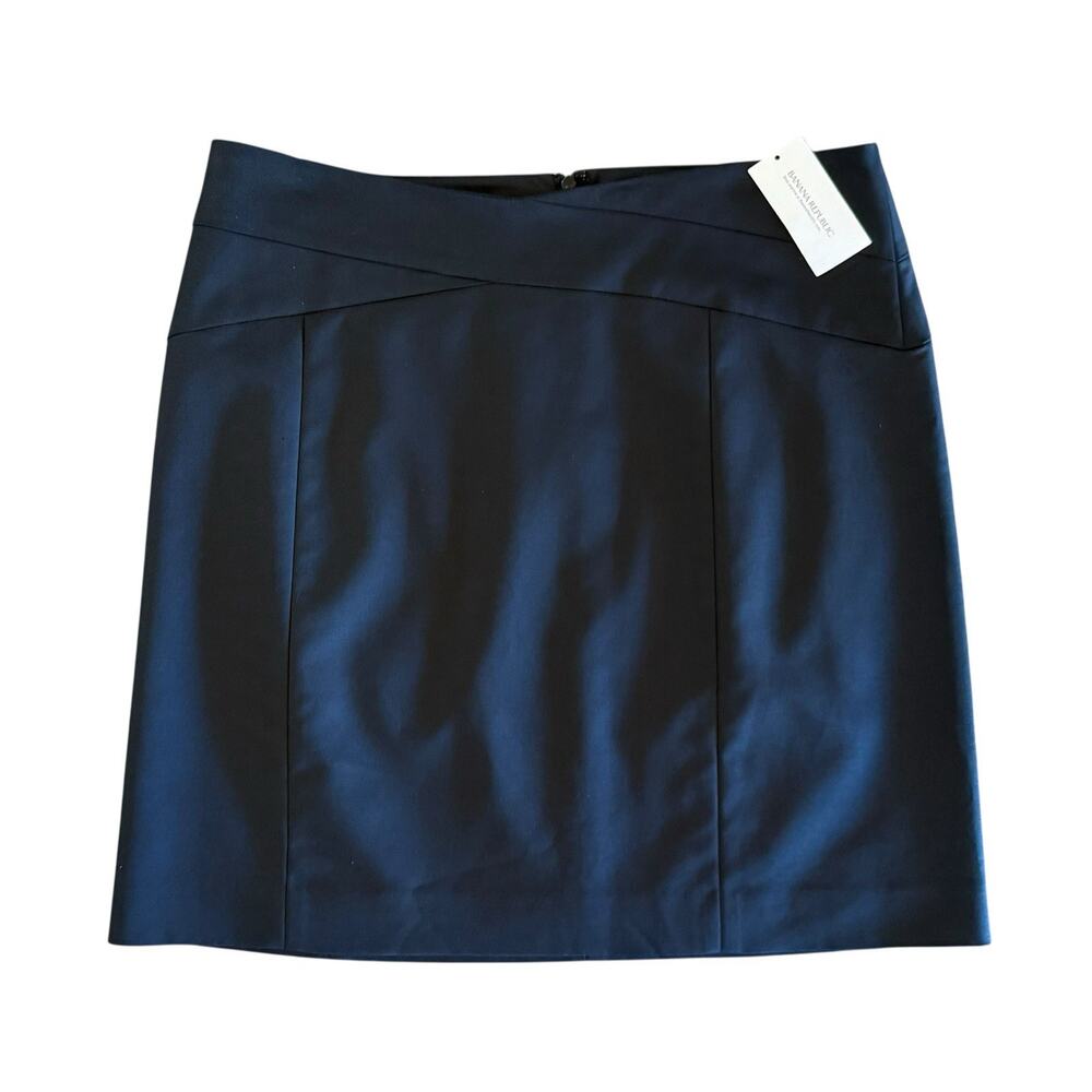 NWT Banana Republic Classic Black Straight Pencil Skirt Lined Womens Size 10 NEW